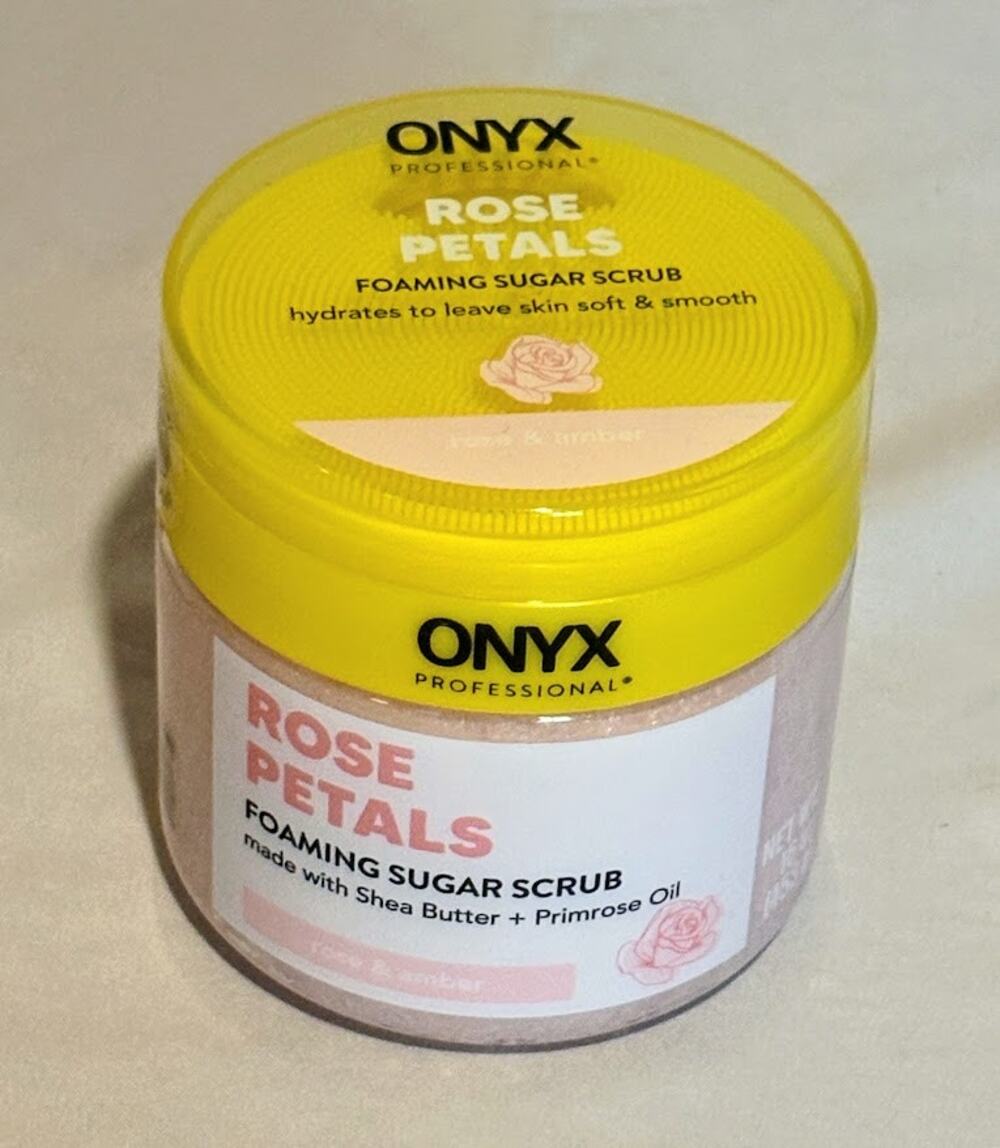 Onyx Professional Rose Petals Foaming Sugar Scrub